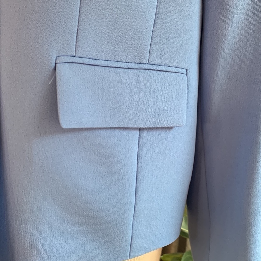 Kasper sz 8 robins egg blue blazer - Picture 2 of 8